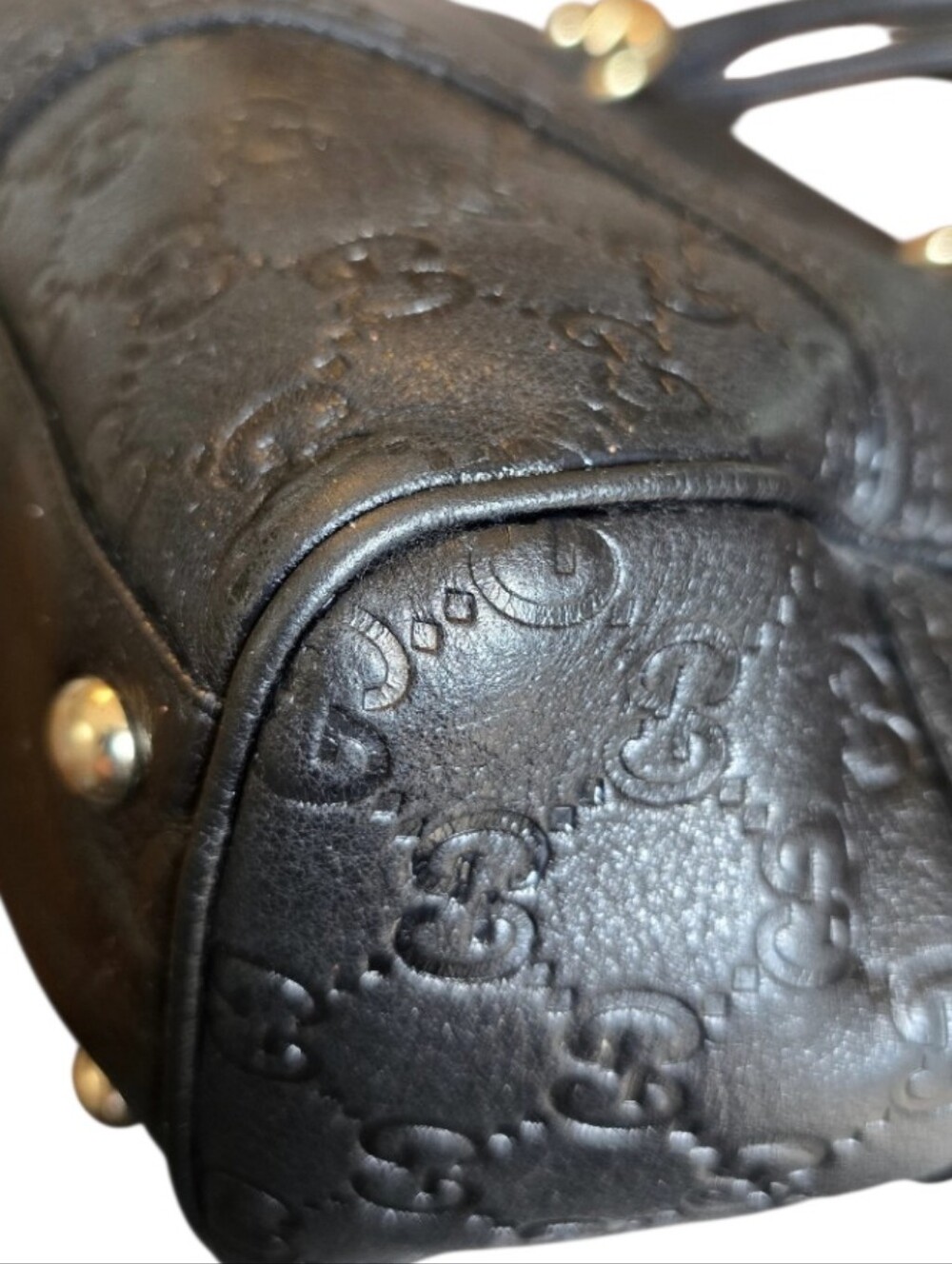 Gucci Vintage Guccissima Embossed Signoria Med Tote w/ Guccissima Dustbag & COA - Picture 11 of 16